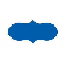 shumee Etiketa za kozarec 7,5x3 cm za marmelado 60 kosov modra mat