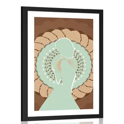 Plakat s paspartujem smisel ženske lepote - 20x30 no frame