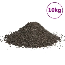 Vidaxl Bazaltni gramoz 10 kg črn 3-5 mm