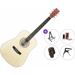 SX SD304T Premium SET Natural Akustična kitara