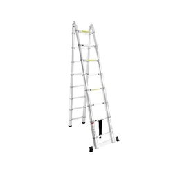 SuperStep Duple FULL Aluminijumske Teleskopske Merdevine 2/5+2/5m