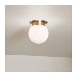 Kichler KL-ALBERS-F-G-CPZ-Plafonsko svetlo ALBERS 1xE27/40W/230V pr.20,3cm zlatna