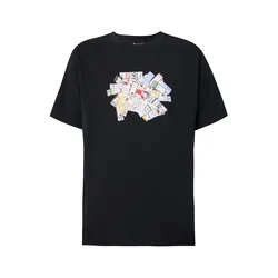 new balance Majica zelena/rdeča/črna/bela