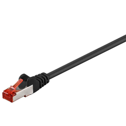F/UTP CAT6 0.5m črn PVC
