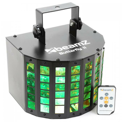 beamZ Butterfly II LED Mini Derby 6x3Vatov RGBAWP IR (Sky-153.713)