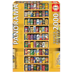 Puzzle Panorama Soft Cans Educa 2000 delov