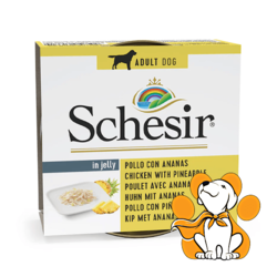 Schesir Dog Chicken With Pineapple 150g, Piletina Sa Komadićma Ananasa
