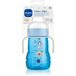 MAM Trainer Night steklenička Blue 4m+ 220 ml
