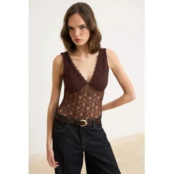 Trendyol Milla Ženska bluza, Braon