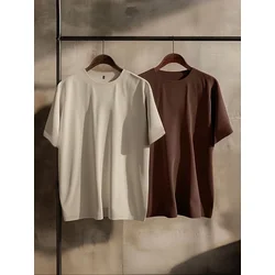 Trendyol Muški set majica TMNSS19BO0075, Sivo-braon