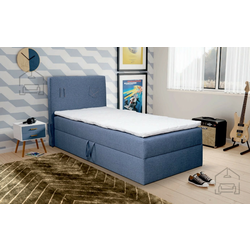 Boxspring postelja Rio - 90x200 cm