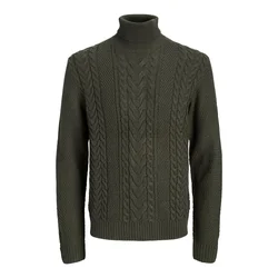 JACK & JONES Pulover JJJAMES temno zelena