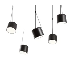 Redo 01-1828 - Luster na sajli DODO 5xE27/15W/230V pauk