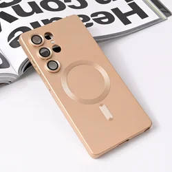 Maska za telefon Magsafe Chrome za Samsung S938B Galaxy S25 Ultra, Zlatne boje