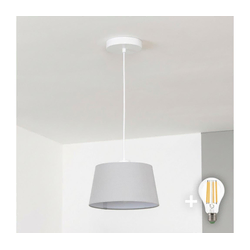 Brilagi - LED luster na sajli CERIA 1xE27/40W/230V prečnik 25 cm siva