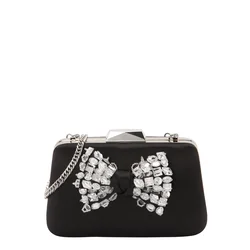 STEVE MADDEN Pisemska torbica Loan črna/srebrna