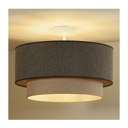 Duolla - plafonski luster BOHO ECO RECYCLING 1xE27/15W/230V, prečnik 45 cm, braon/krem