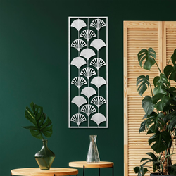 Wallity Zidna dekoracija Fan 3, 32 x 90 cm, Bela