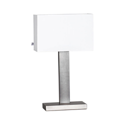 ByRydens 4002680-6524 - Stona lampa PRIME 1xE27/5W/230V bela/mat hrom