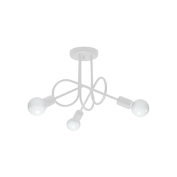 Sollux SL.1431 - Lestenec na drogu LOOP 3xE27/15W/230V bela