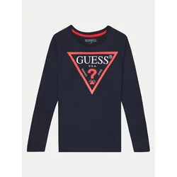 GUESS Majica  mornarska / rdeča / bela