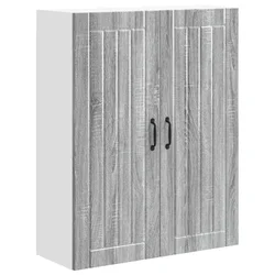 Vidaxl Omarica na steni LUCCA Siva Sonoma 80 x 31 x 100 cm