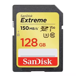 SanDisk memorijska kartica SDXC Extreme, 128GB, 150/60MB/s, UHS-I Speed Class 3 (U3), V30E