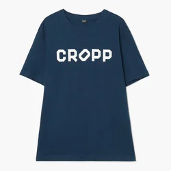 Cropp - Majica s natpisom - navy