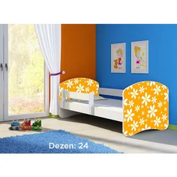 Deciji krevet ACMA II 180x80 + dusek 6 cm WHITE24