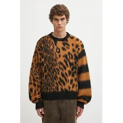 Pulover z dodatkom volne Aries Brushed Leopard