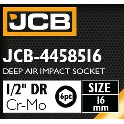 JCB UDARNI NADSTAVEK 1/2 Cr-Mo 6-robni 16mm