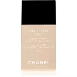 Chanel Vitalumiére Aqua make-up ultra light za sjajni izgled lica nijansa 42 Beige Rose (Ultra-Light Skin Perfecting Makeup) SPF 15 30 ml