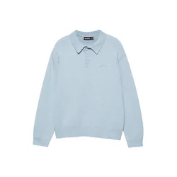 Pull&Bear Pulover svetlo modra