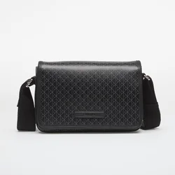Torbica za okrog pasu Calvin Klein Emblem Aop Coated Small Flap Mes LV04D3396G Črna