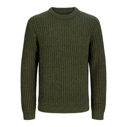 JACK & JONES Pulover JJJAXON oliva