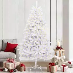 Umjetno božićno drvce Bijelo 210 cm PVC i metal