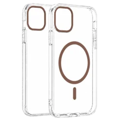 Transparent Color Ring MagSafe maska za iPhone 11 Pro Max – Zlatna