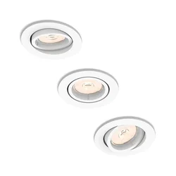 Philips 50393/31/PN - SET od 3 ugradne plafonske lampe DONEGAL 1xGU10/5,5W/230V