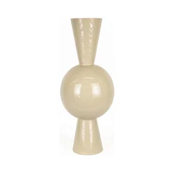 Metalna vaza 60x25 cm bež