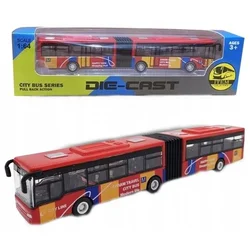 Norimpex Auto metalowe autobus czerwony przegubowy mechanizm pull-back