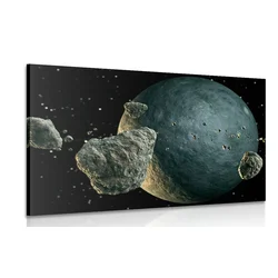 Slika meteoriti okoli planeta - 60x40