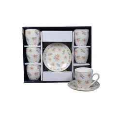 Sigma Set šolja za kafu, porcelan, 160ml 6/1 (Svet/Br) YK160-GHJ-8973