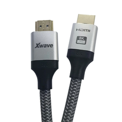 Xwave HDMI 2.1 8K 3m Kabl ,HDR,upleten kabl,28+30AWG,golden plate,blister