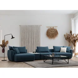 Atelier del Sofa Ugaona garnitura Maya 127x65x425cm Plava