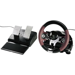 Hama volan s pedalama Hama Racing Wheel Thunder V5 USB PC, PlayStationR 3 crni, crveni