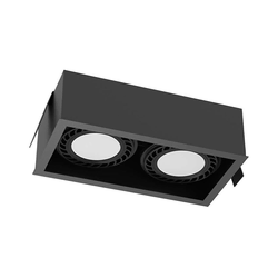 Brosline 3274 - Ugradno stropno svetlo CAGE 2xGU10/18W/230V crno