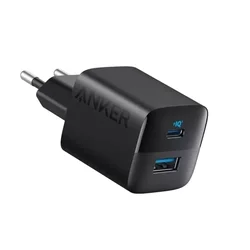 ANKER 323 33W USB-C zidni punjač 2-porta (USB-A i USB-C), crni