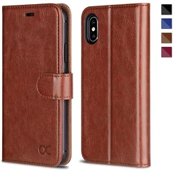 OCASE preklopna torbica za iPhone X/XS, rjava