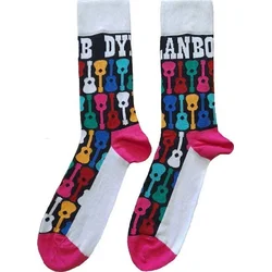 Bob Dylan Nogavice Guitar Pattern Black & Multicolour 40-45