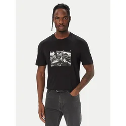 HUGO Majica Dikems 50568628 Črna Relaxed Fit